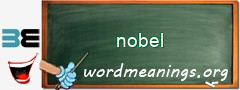 WordMeaning blackboard for nobel